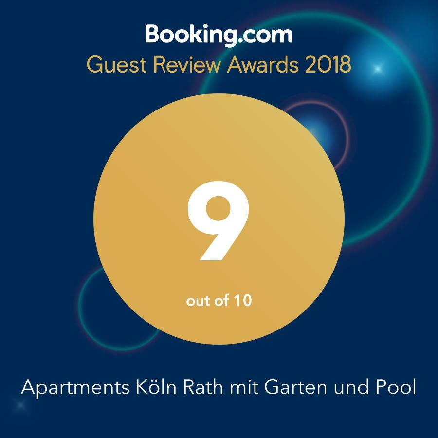 Apartments Koln Rath Mit Garten Und Pool Екстер'єр фото